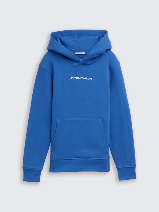 Hoodie Sweatshirt mit Logo-Print von Teen Boys, soft sapphire blue
