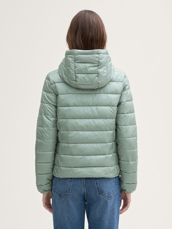 Lightweight Steppjacke mit Kapuze von Denim Female, gleam jade green