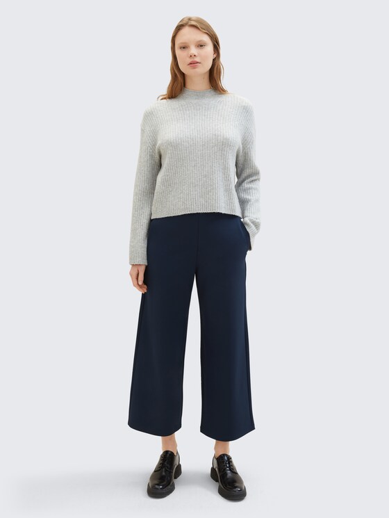 Hoge culotte broek door Denim Female, sky captain blue