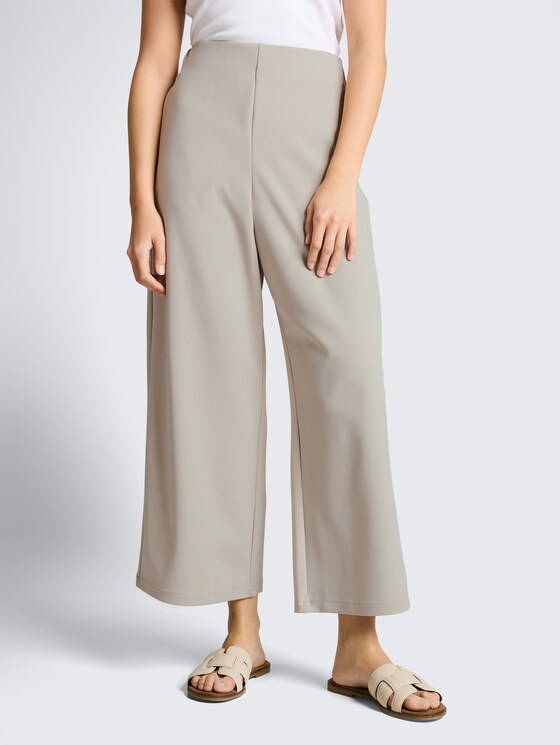 High Waist Culotte Hose von Denim Female, cloud grey