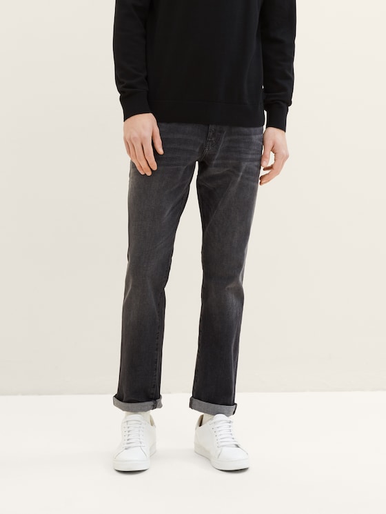 Jean Marvin Straight par Men, black stone wash denim