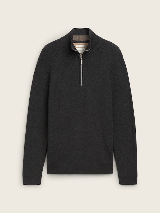 Clothing Tom Tailor Strukturierter Cardigan Rundhals Pullover Tom