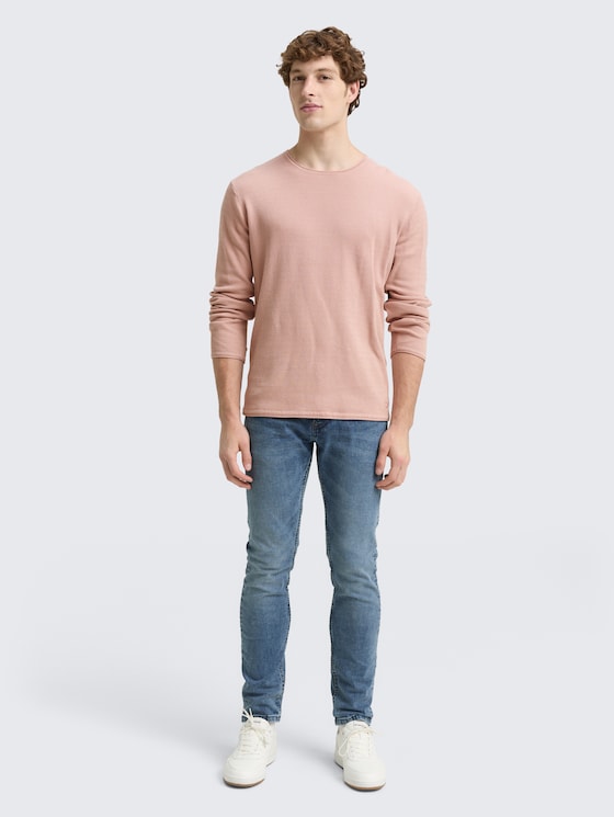 Strickpullover aus Baumwolle von Denim Male, smoky rose