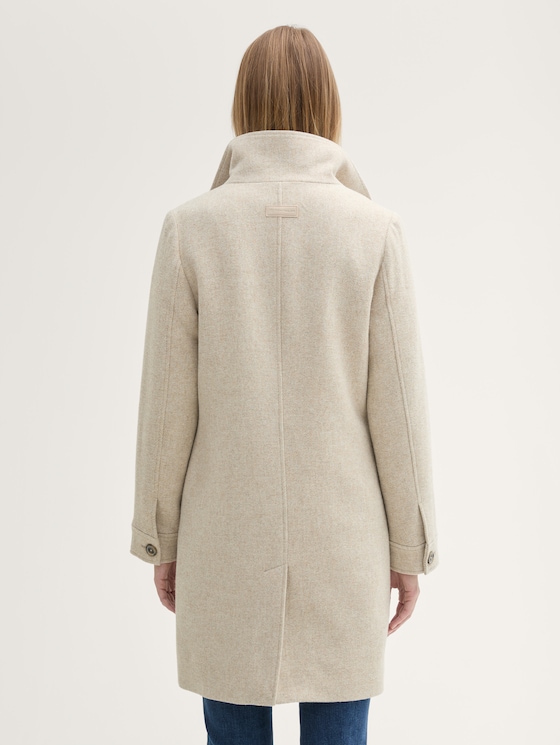 Wool Coat Tom Tailor Mantel Manteau Tom Tailor Boucle Mantel Blau