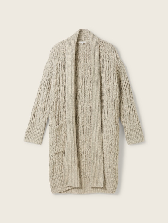 Long cardigan with recycled wool by Tom Tailor