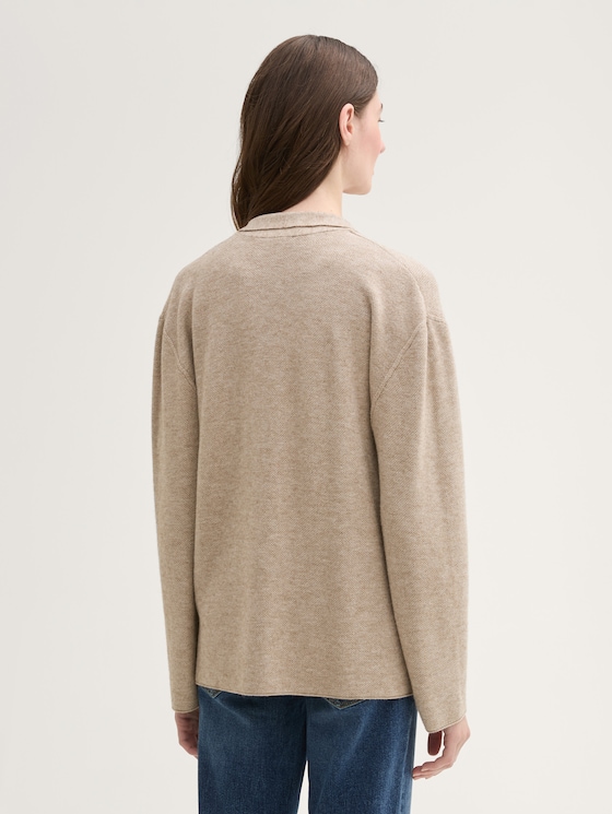 Cardigan made from soft knit fabric by Women, Blush Grey Melange