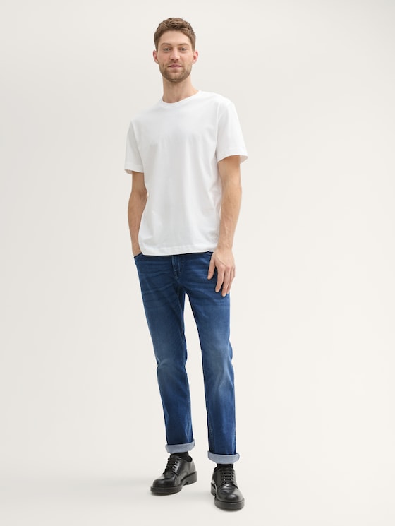 スラックス TAGLIATORE Men Straight Pants TAG01 1800103112 Blue TTMARVIN Straight jeans by Tom Tailor