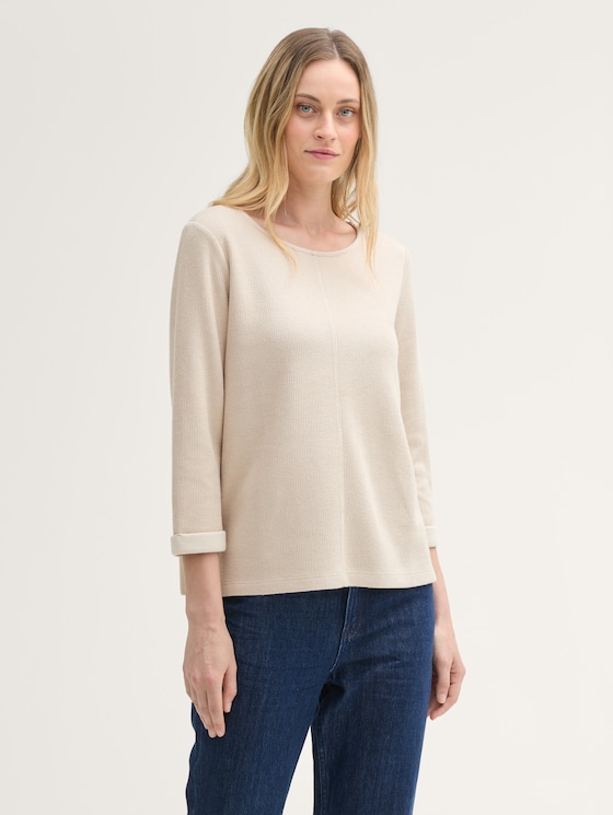 Sweater Tom Tailor Pulli Damen GrÃ¼n 3/4 Arm Sweatshirt Von Tom Tailor