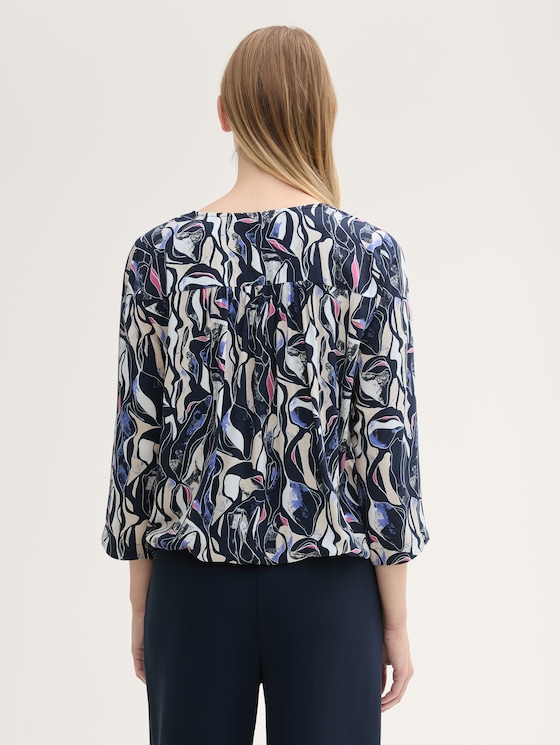 Gemusterte Bluse mit LENZING™ ECOVERO™ von Women, organic shapes design