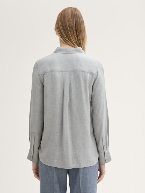 Viscose blouse by Women, medium silver grey melange