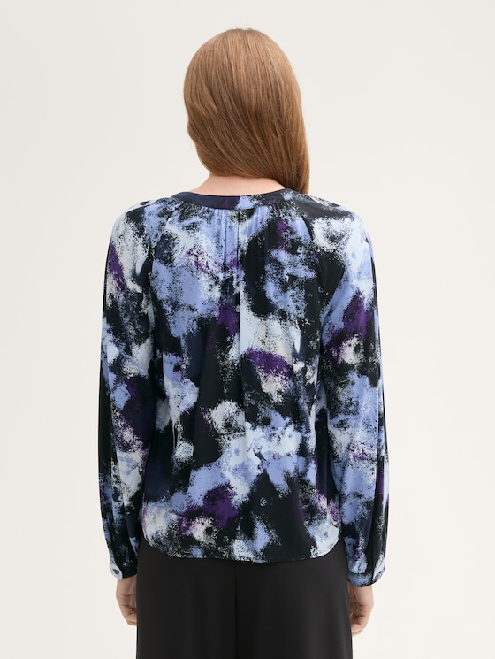 Loose Fit Bluse aus Viskose von Women, artistic watercolor design