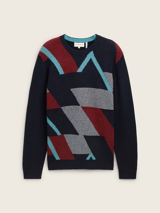 Patterned knitted sweater by Tom Tailor