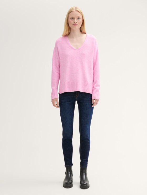 TTJONA extra skinny jeans door Denim Female, Used Dark Stone Blue Denim