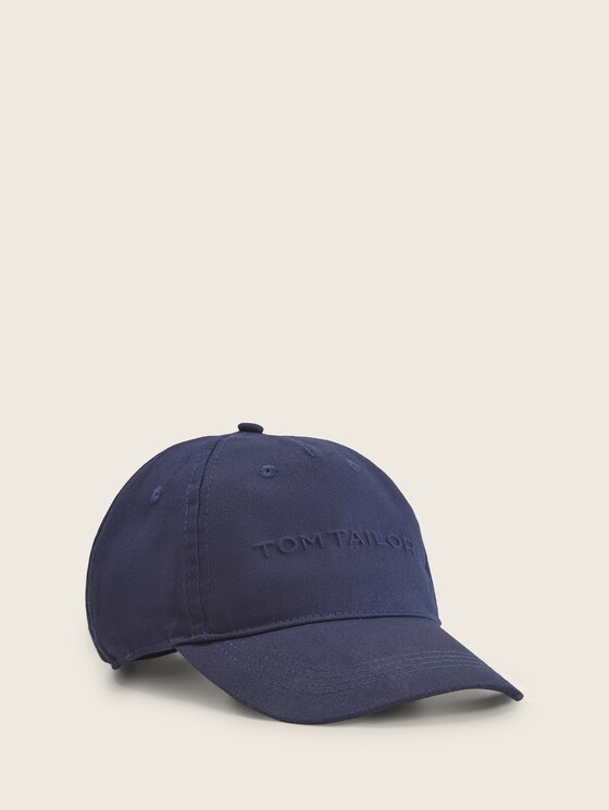 Basic cap with an embossed logo by Tom Tailor
