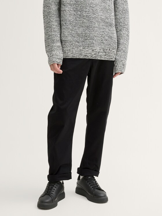 Loose Tapered Fit Hose von Denim Male, Black