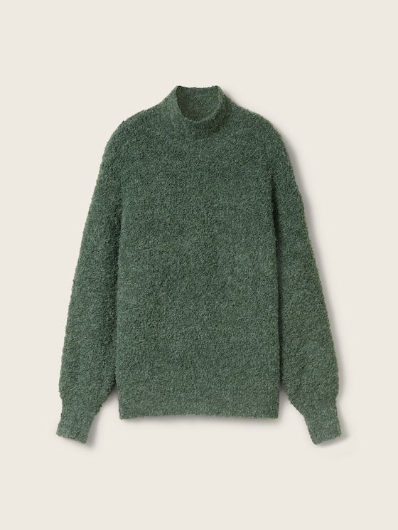 Loose Fit Strickpullover in Bouclé-Optik von Tom Tailor