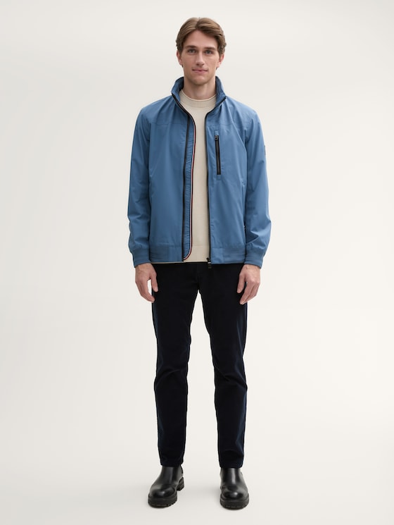 Blouson Jacke mit Kapuze im Stehkragen von Men, mystical blue