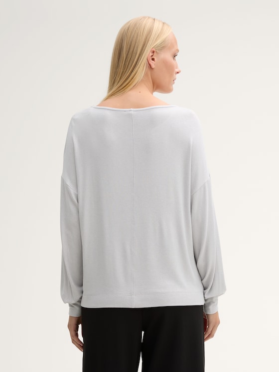 Los shirt met lange mouwen door Women, Morning Grey