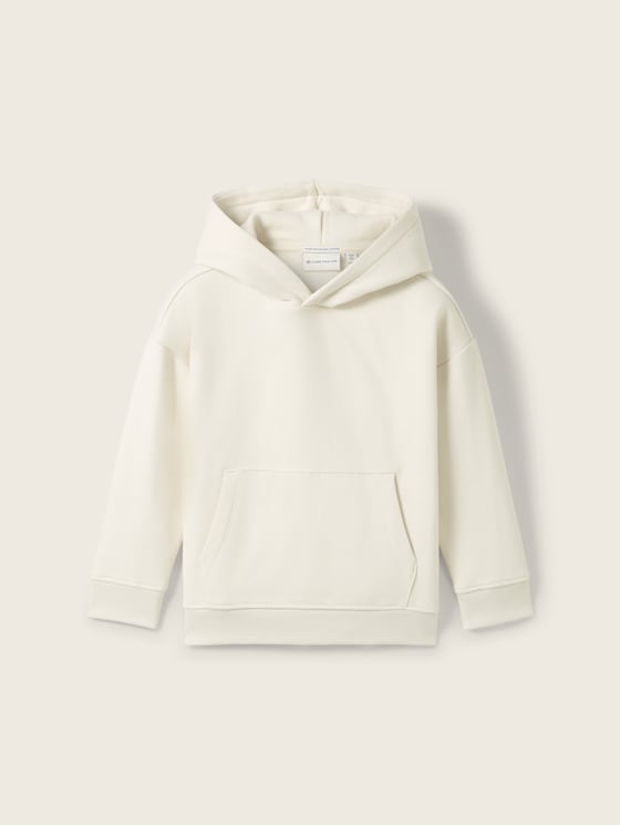 Oversized hoodie met biologisch katoen door Mini Boys, greyish white