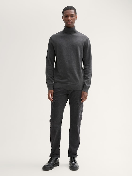 Thermolite® Tapered Cargo Hose von Men, black grey twill