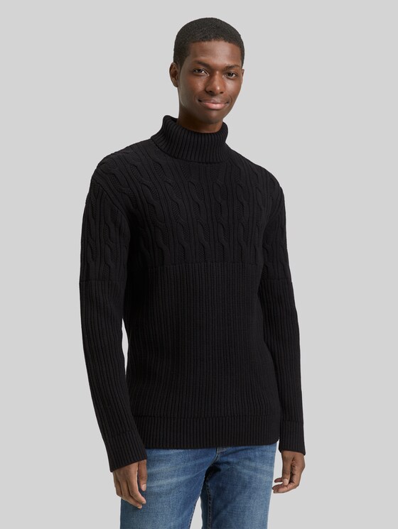 TOM TAILOR Herren Rollkragenpullover – Weicher Strick, Regular Fit, Perfekt Für Herbst & Winter
