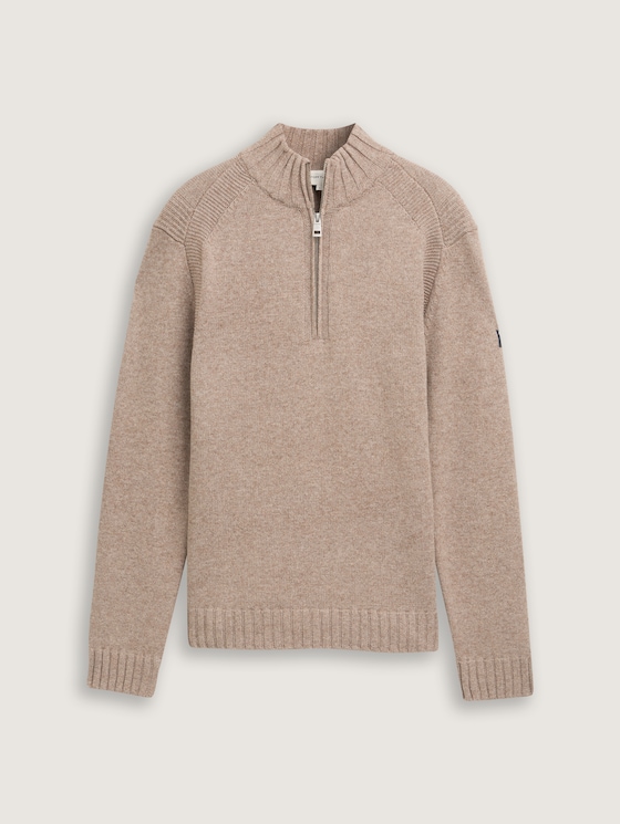 Troyer jumper with ribbed details by Tom Tailor