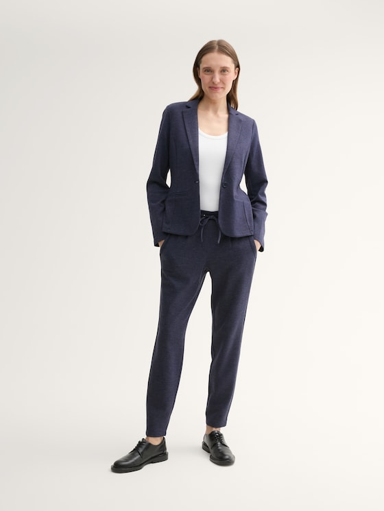 Loose fit trousers by Women, navy twill structure