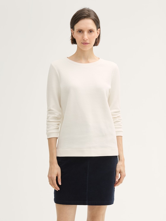 Jacquard Sweatshirt von Women, Whisper White