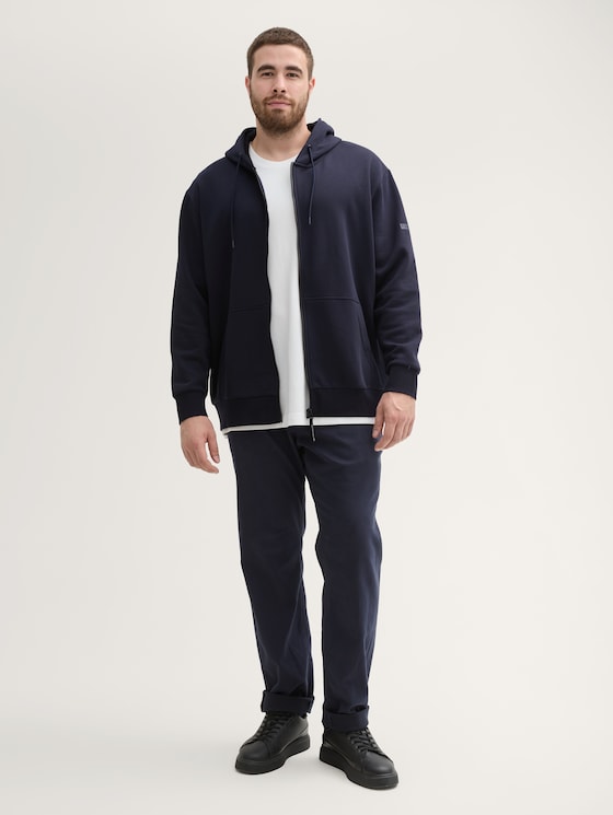 Plus Size - Basic Sweatjacke von Men Plus Size, sky captain blue