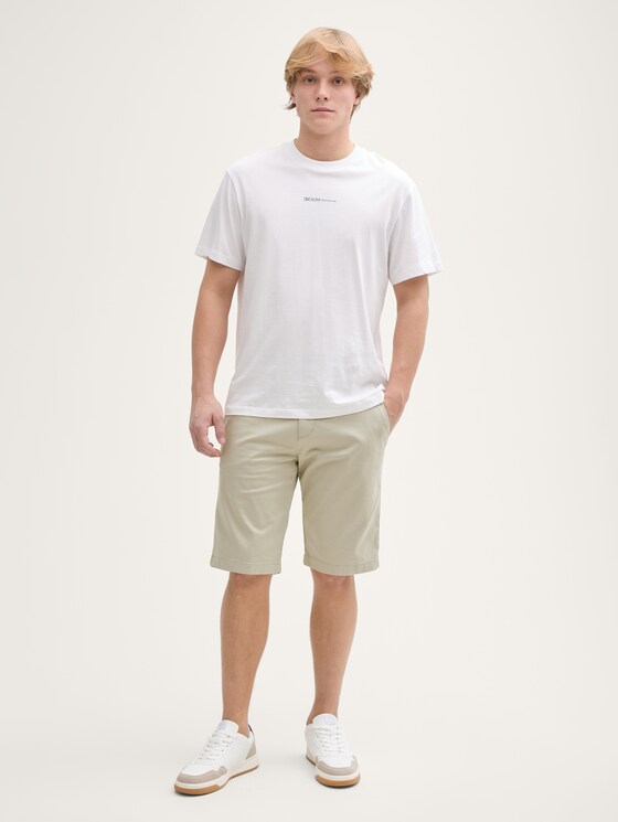 Regular fit chino shorts by Denim Male, beige abbey stone