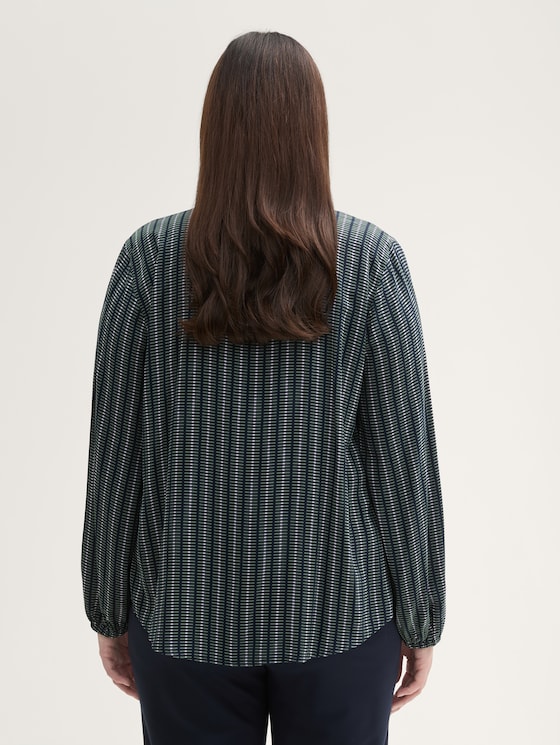 Plus Size - Bluse mit LENZING™ ECOVERO™ von Women Plus Size, contemporary navy check