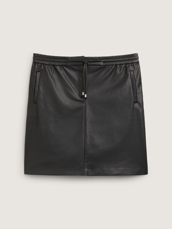 Plus Skirt made of artificial leather by Tom Tailor