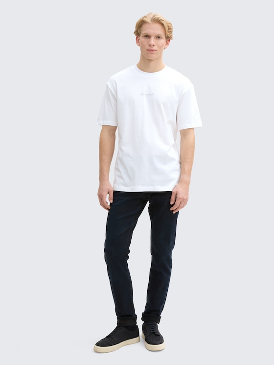 Relaxed Fit T-Shirt aus Baumwolle von Denim Male, White