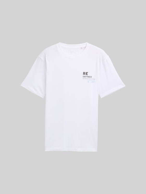 TOM TAILOR T-shirt Uomo In Jersey – Girocollo, Maniche Corte, Logo Sul Petto – Vestibilità Normale, Taglia L (74 Cm Di Lunghezza) - 3