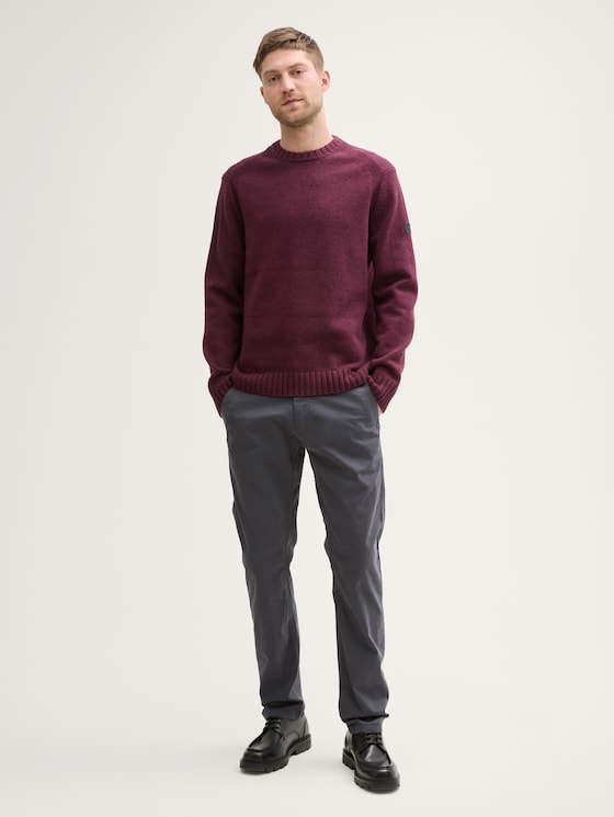 Tapered chinobroek door Men, Tarmac Grey