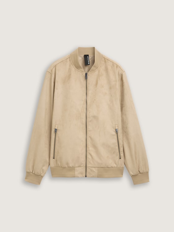 Bomber jacket in suede look by Tom Tailor
