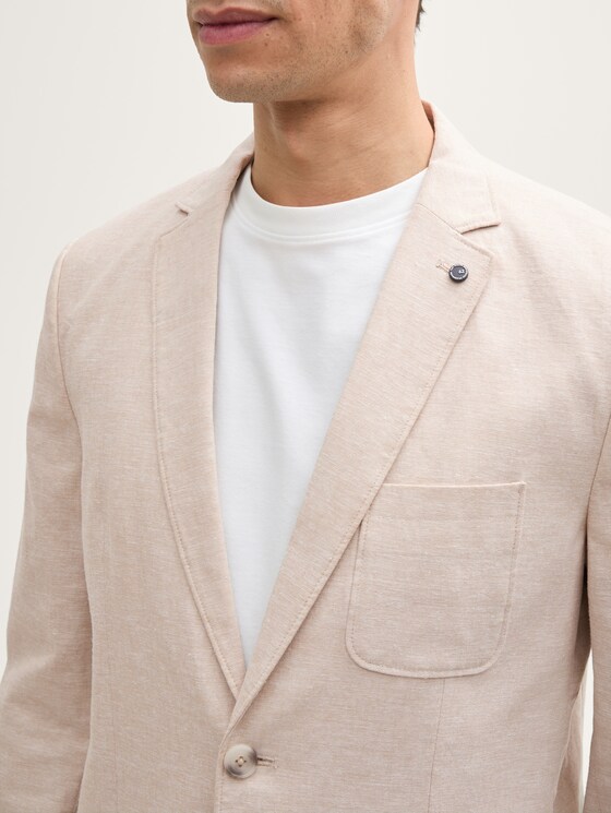 Jacket with linen content by Tom Tailor
