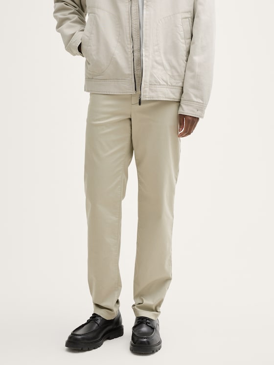 Chino-broek in normale pasvorm door Denim Male, beige abbey stone