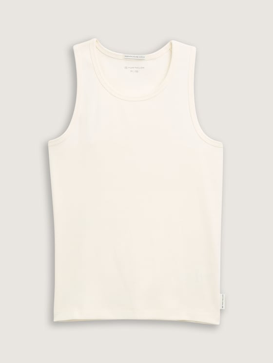 Basic Ripp Top mit Bio-Baumwolle von Teen Girls, Wool White