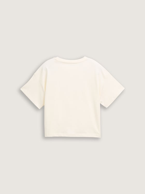 トップス Theredthread blur symbol t-shirt cropped Crop Boxy Striped Tee | Ardene