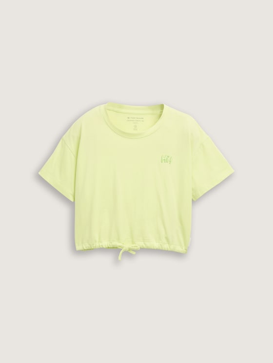 T-shirt met koord door Teen Girls, fresh sweet lime
