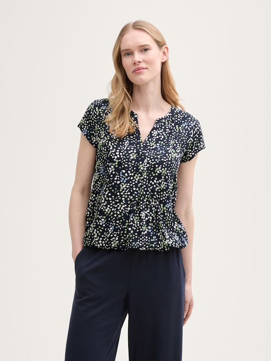 Blouse à motifs par Women, multicolor navy dot structure