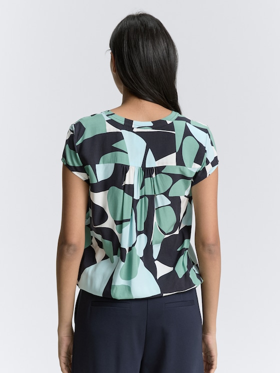 Bluse mit Muster von Women, green dots and shapes design