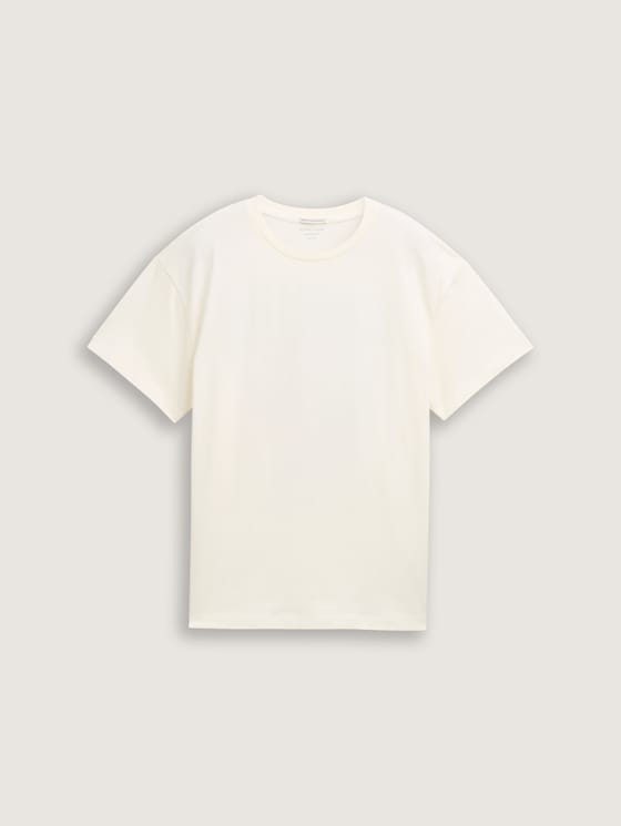 T-shirt avec imprimé par Teen Boys, Wool White