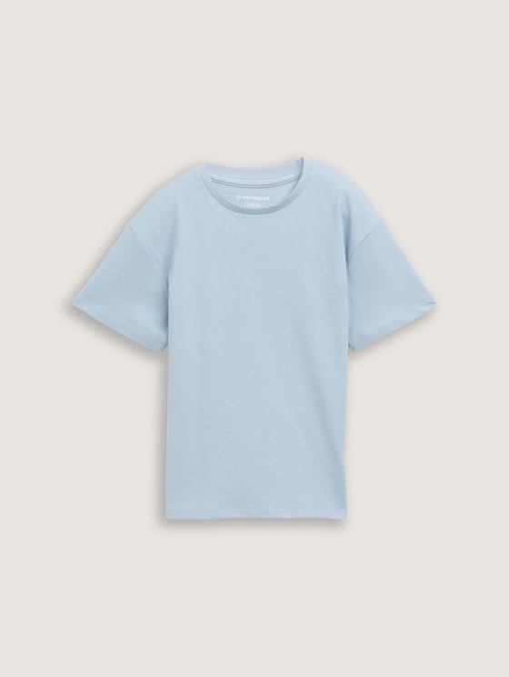 T-shirt oversize par Teen Boys, soft foggy light blue