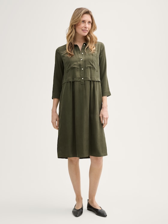 Robe chemisier look utilitaire par Women, Deep Forest Green