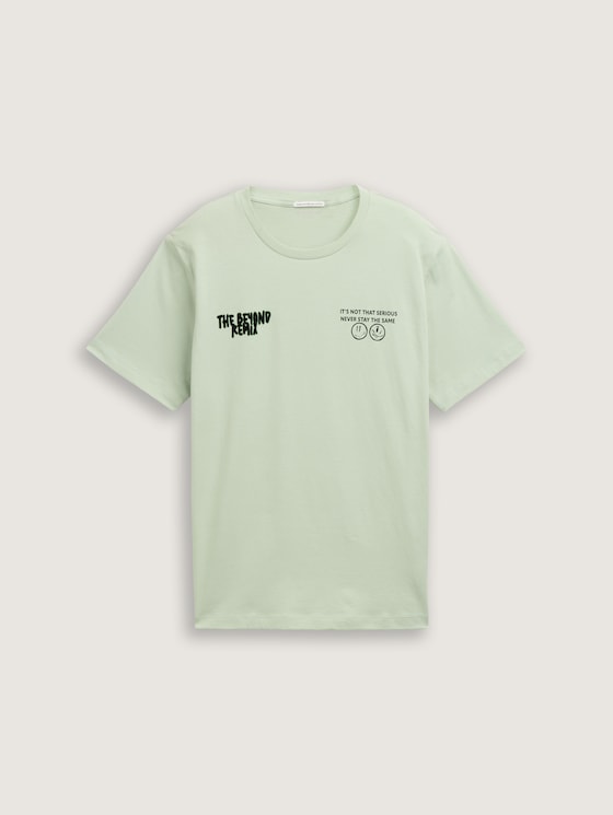 T-Shirt mit Print von Teen Boys, light grayish green