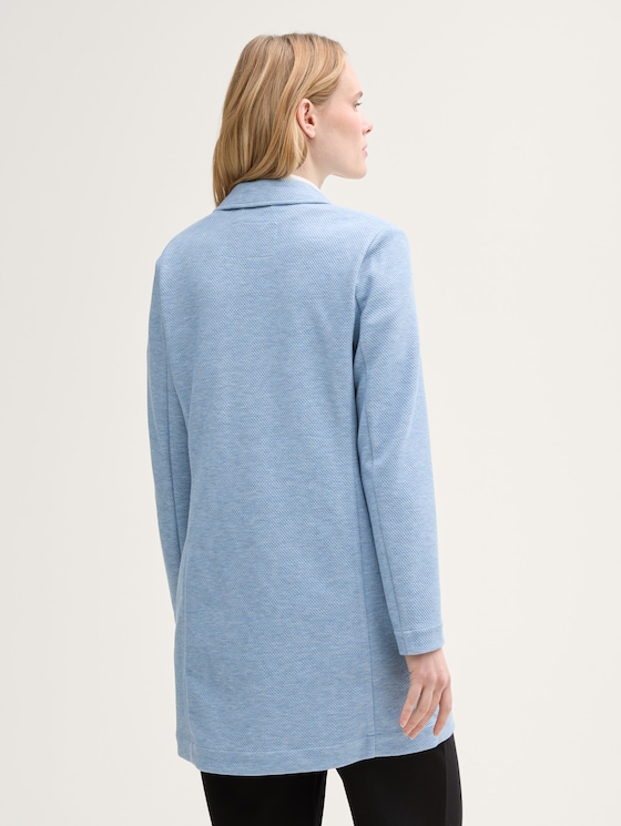Jas met reverskraag door Women, light blue indigo melange