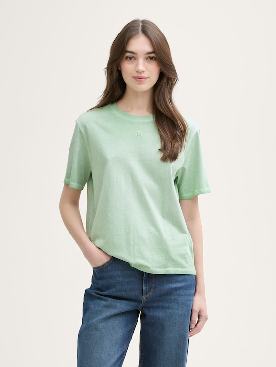 Boxy-fit T-shirt by Denim Female, Fresh Mint Green