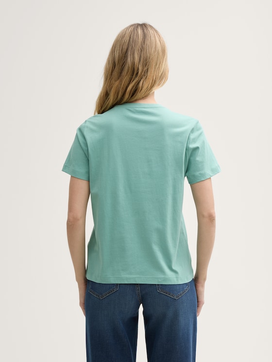 T-Shirt mit Print von Women, Bleeched Green